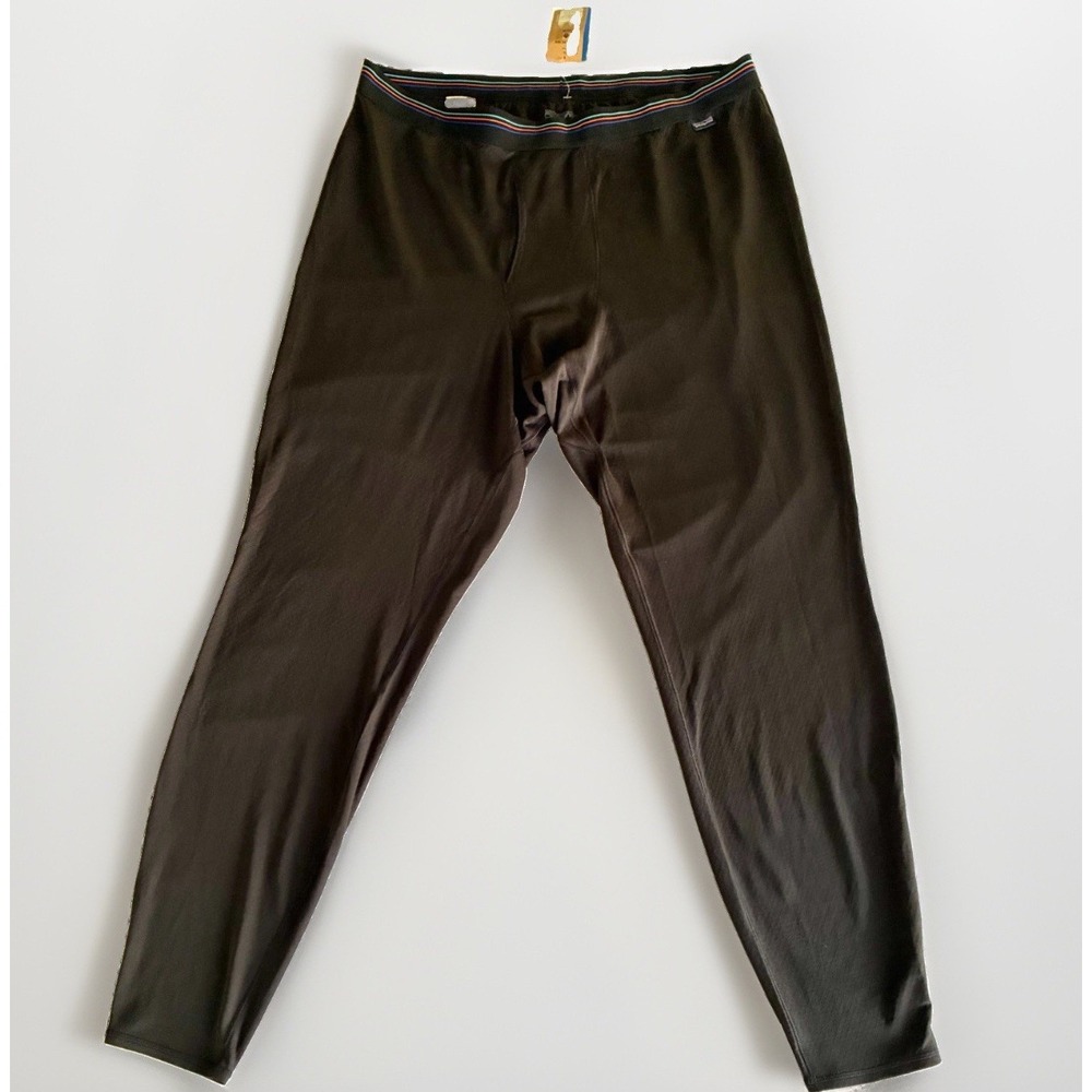 Patagonia Mens Capilene Midweight Bottoms Baselayer XL Black #44487 NWT
